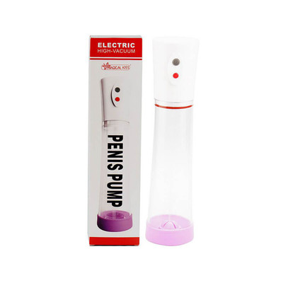 Foto 1 do produto Magical Kiss Electric High Vacuum - Bomba Peniana Elétrica com Painel de Controle e Anéis em Silicone - 29 x 6,6 cm