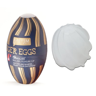 Foto 1 do produto Masturbador em Formato de Ovo com Texturas Interna - Magical Kiss Suger Eggs Abysm Extremely | 12 x 7 cm