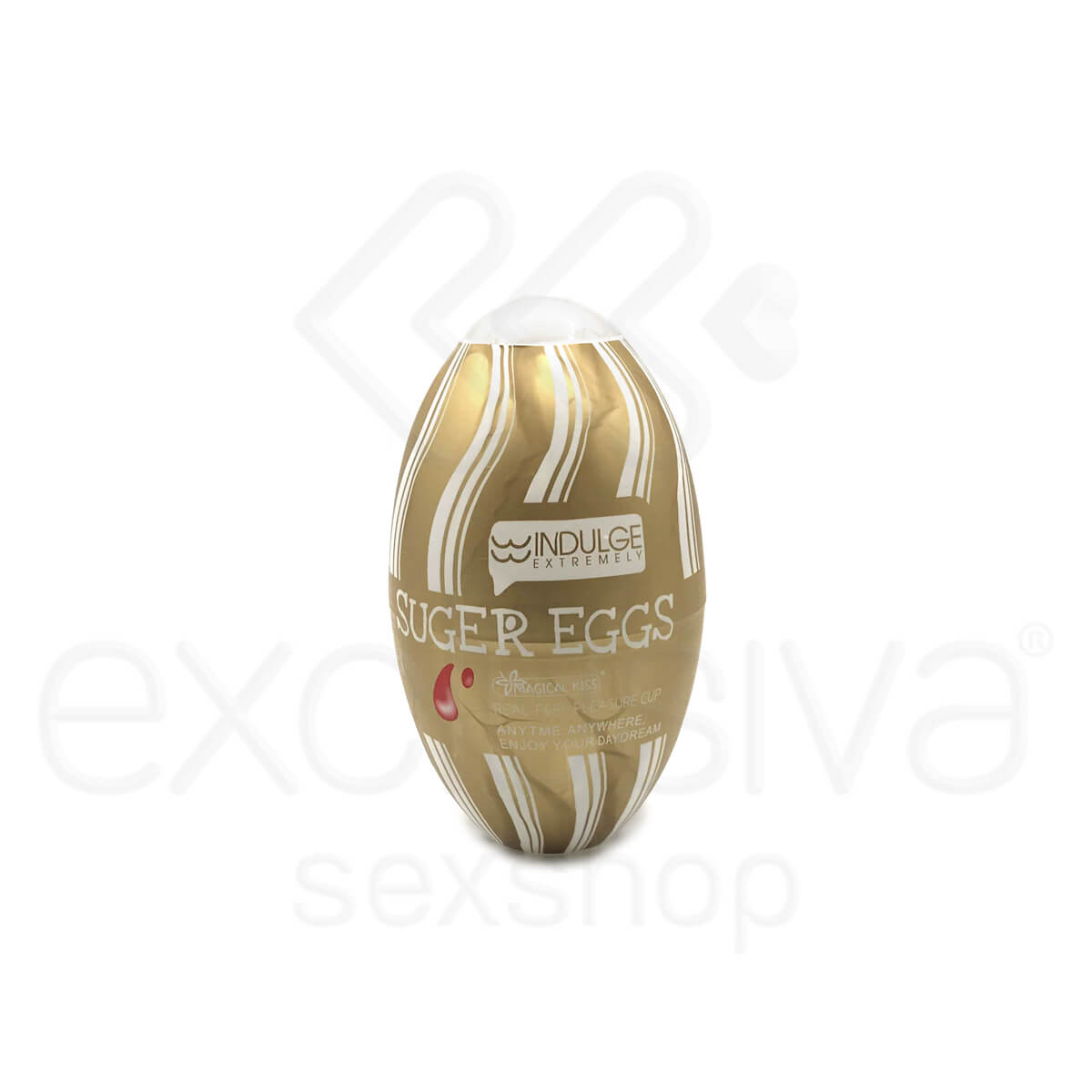 Masturbador em Formato de Ovo com Texturas Interna - Magical Kiss Suger Eggs Indulge Extremely | 12 x 7 cm - 2
