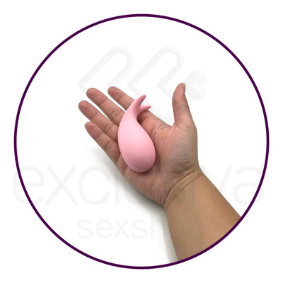 Foto 5 do produto Maig Little Fish - Cápsula Vibratória Recarregável em Forma de Peixe com 10 Modos de Vibração e Cauda de Segurança - 9 x 3,6 cm | Cor: Rosa
