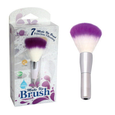 Make Up Brush - Vibrador em Formato de Pincel para Maquiagem com 7 Modos de Vibração - 13 x 3,5 cm | Cor: Roxo