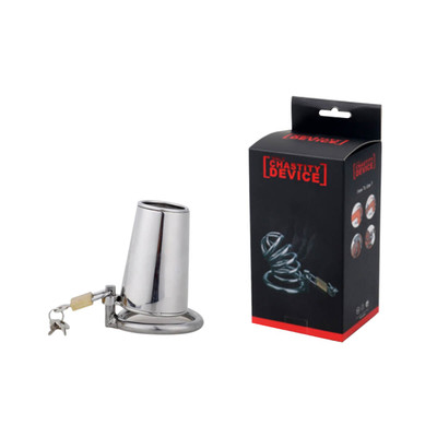 Cinto de Castidade Masculino em Forma de Funil com Abertura na Ponta - Male Chastity Device - 7,8 x 3 cm