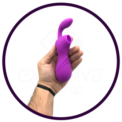 Foto 5 do produto Vibrador Estimulador de Ponto G e Clitóris com Tecnologia de Sucção e 12 Modos de Vibração - Man Nuo Naughty Baby Vibrating Rod
