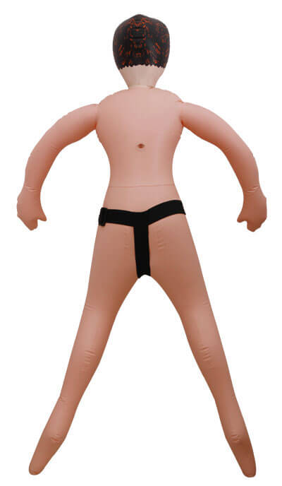 Man of The Year Inflatable Doll - Boneco Inflável com Cinta e Prótese Peniana com Vibração Multivelocidade - 3