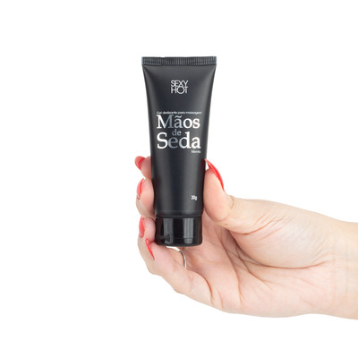 Gel Deslizante para Masturbação com Aroma de Menta - Mãos de Seda | 30g