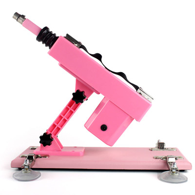 Foto 2 do produto Máquina do Sexo Bivolt com Multivelocidade, 2 Próteses Penianas, Plug Anal em Jelly e Ventosas - Powerful Driving | 37 x 15 cm | Disponível em 2 Cores