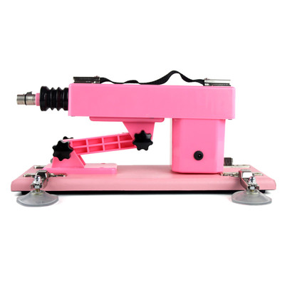 Foto 10 do produto Máquina do Sexo Bivolt com Multivelocidade, 2 Próteses Penianas, Plug Anal em Jelly e Ventosas - Powerful Driving | 37 x 15 cm | Disponível em 2 Cores