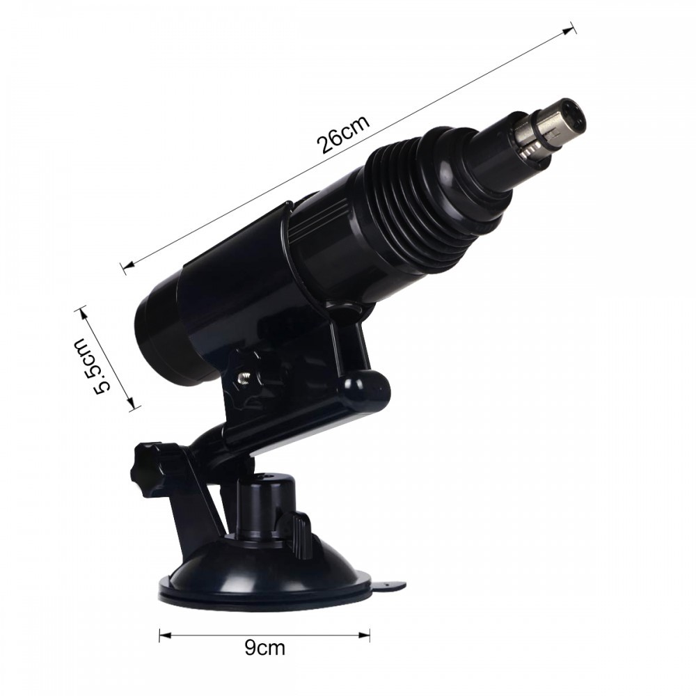 Máquina do Sexo Bivolt com Multivelocidade, 2 Próteses Penianas, Plug Anal em Jelly e Ventosa - Crazy Lion | 25 x 6,7 cm | Disponível em 2 Cores - 7