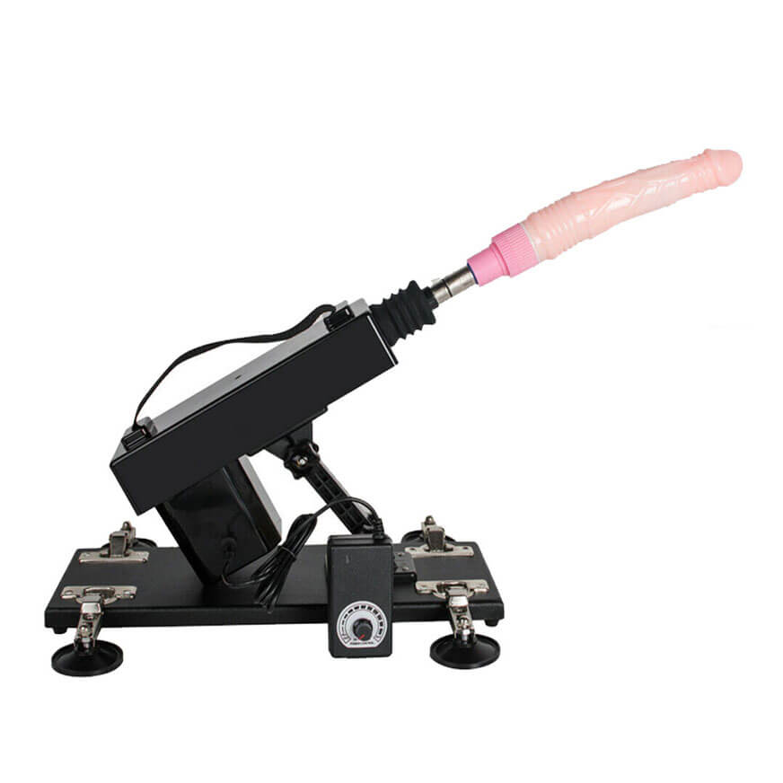 Máquina do Sexo com Controle, Ventosa, Prótese em Forma de Pênis, Masturbador com Formato de Vagina e Vibração Multivelocidade - 2