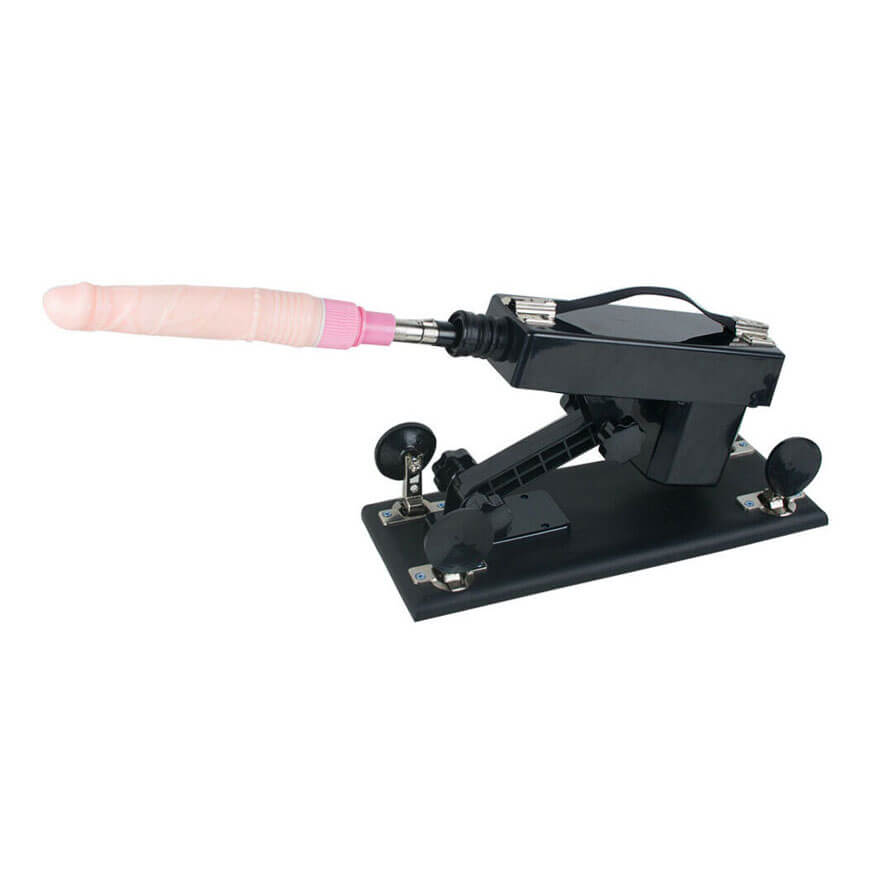 Máquina do Sexo com Controle, Ventosa, Prótese em Forma de Pênis, Masturbador com Formato de Vagina e Vibração Multivelocidade - 8