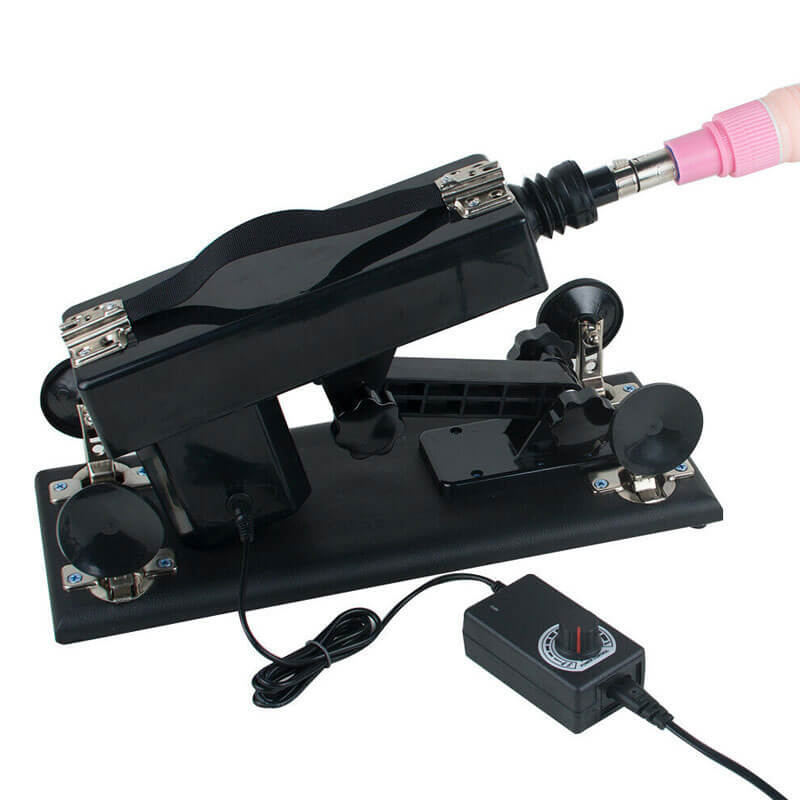 Máquina do Sexo com Controle, Ventosa, Prótese em Forma de Pênis, Masturbador com Formato de Vagina e Vibração Multivelocidade - 5