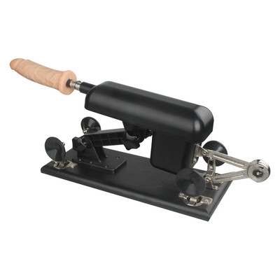 Foto 3 do produto Máquina do Sexo Feminina com Multivelocidade, 2 Próteses em Forma de Pênis Realístico e Plug Anal - 38 x 16 cm