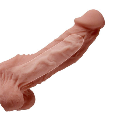 Foto 2 do produto Capa Extensora com Escroto, Ventosa e Cinta - Mars Dildo Harness Series | 15 x 3 cm