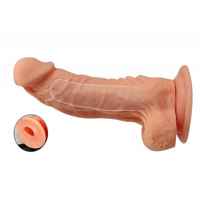 Foto 3 do produto Capa Extensora com Escroto, Ventosa e Cinta - Mars Dildo Harness Series | 15 x 3 cm