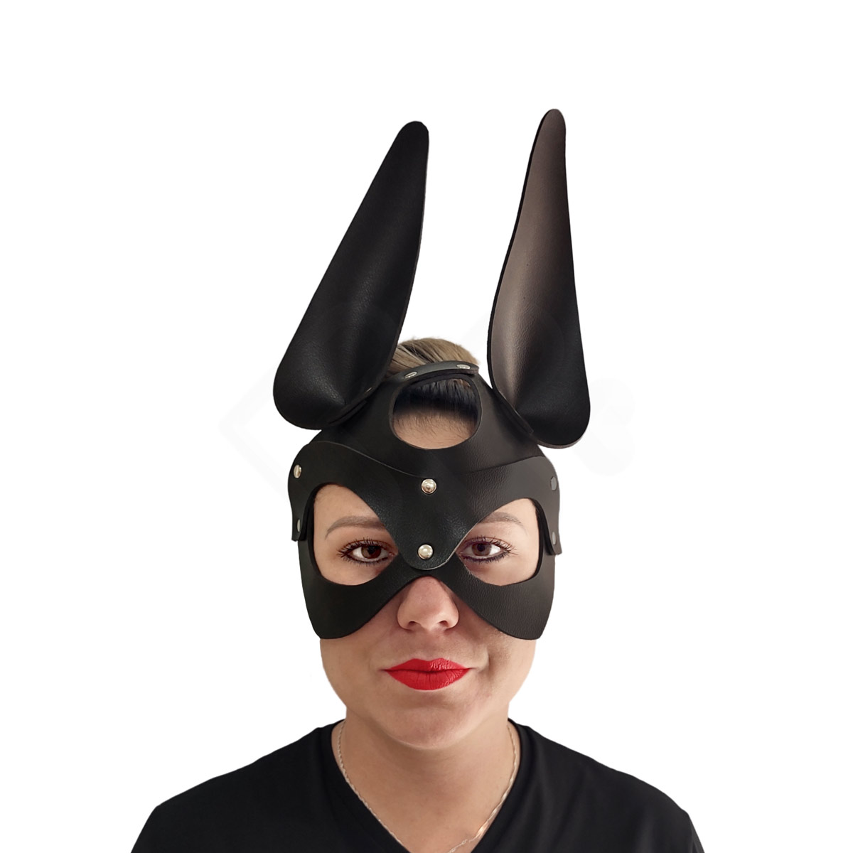 Máscara de Coelho Unissex em Couro Sintético - SD Clothing | Tamanho Único - 3
