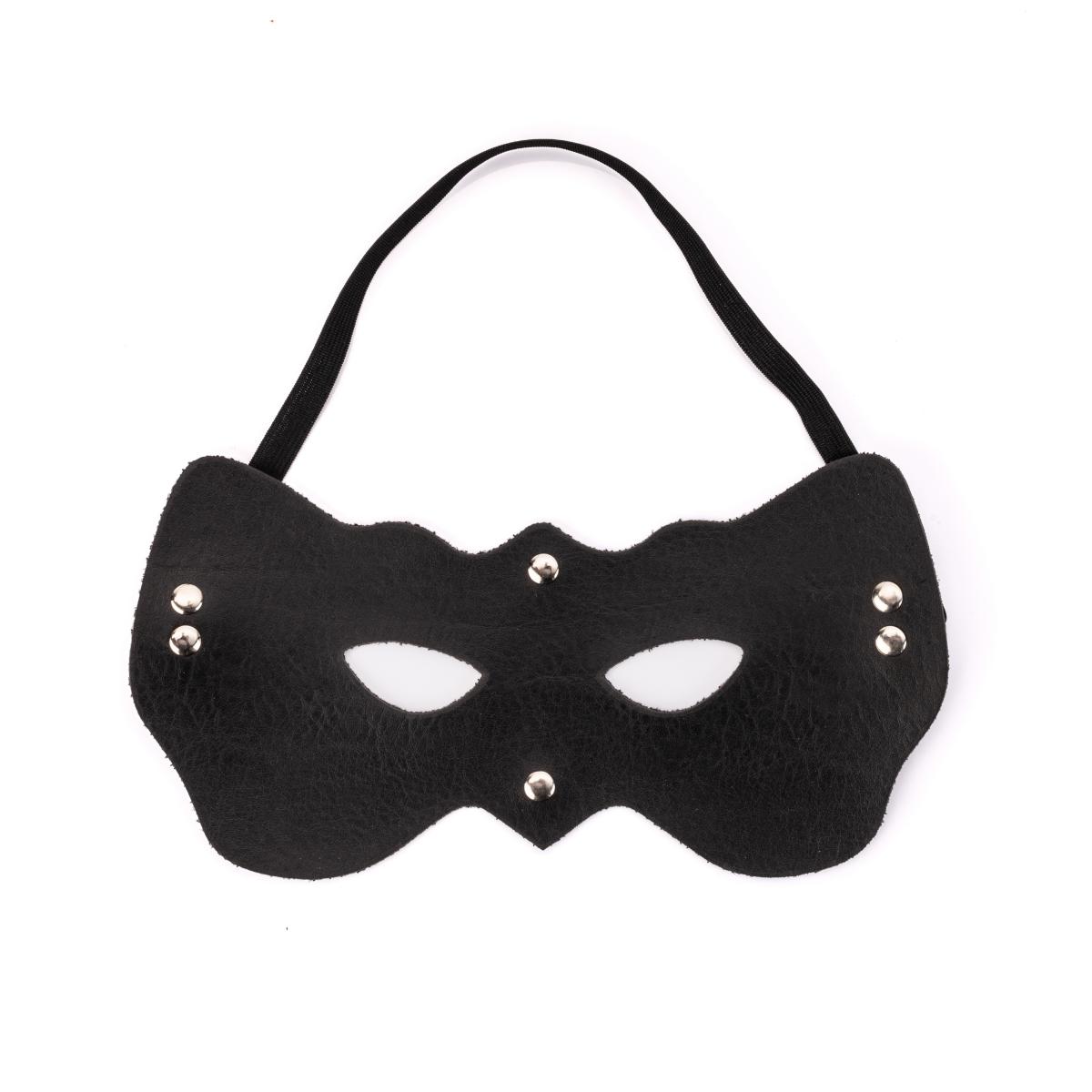 Máscara Fantasy com Detalhes em Prateados e Elástico - New Star Couros - 2