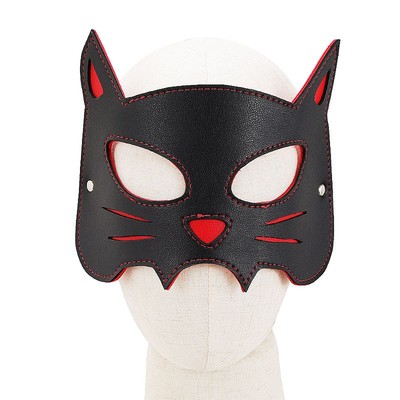 Foto 2 do produto Máscara com Formato de Gato em Couro Sintético - Sexy Import | 25,2 x 14 cm