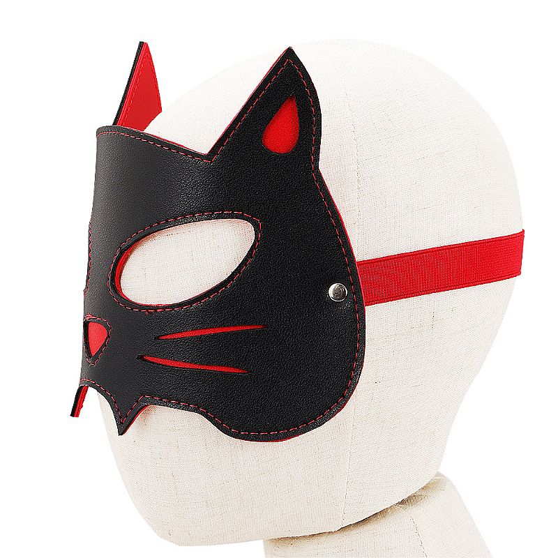 Máscara com Formato de Gato em Couro Sintético - Sexy Import | 25,2 x 14 cm - 3
