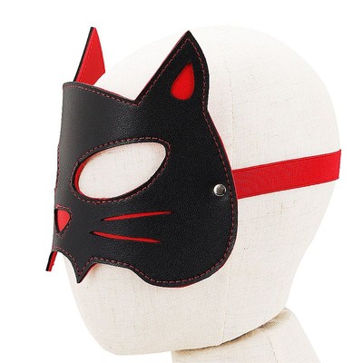 Foto 3 do produto Máscara com Formato de Gato em Couro Sintético - Sexy Import | 25,2 x 14 cm