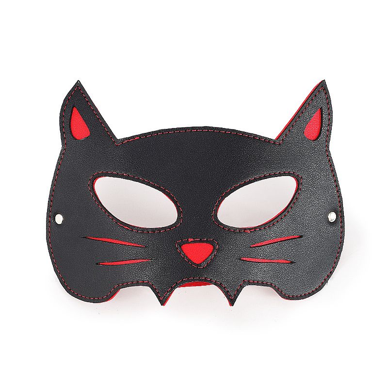 Máscara com Formato de Gato em Couro Sintético - Sexy Import | 25,2 x 14 cm - 6