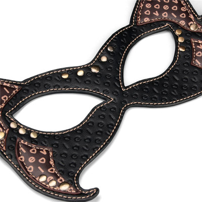 Foto 2 do produto Máscara Gatinha em Couro com Fivela Ajustável e Detalhes - LoveToy Rebellion Reign Cat Mask | Tamanho Único