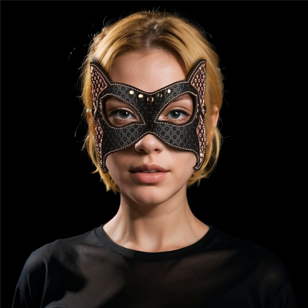 Máscara Gatinha em Couro com Fivela Ajustável e Detalhes - LoveToy Rebellion Reign Cat Mask | Tamanho Único - 4