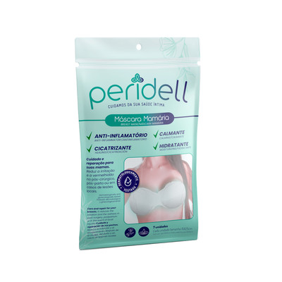 Máscara Mamária com Ação Anti-Inflamatória e Cicatrizante - Peridell | 7 Unidades