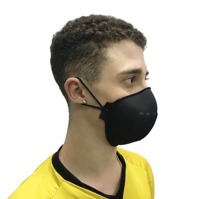 Foto 2 do produto Máscara Protetora Feita em Neoprene Reutilizável com Alça de Segurança - 1 Unidade