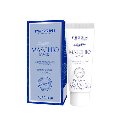 Foto 1 do produto Creme Mentolado Excitante Masculino com Efeito Refrescante - Pessini Maschio Magic - 10 g
