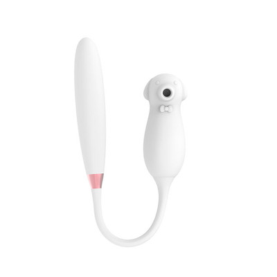 Foto 3 do produto Massageador de Clitóris com 9 Modos de Sucção e Vibrador com 6 Pulsações, Recarregável - Elva Dual Purpose | 11 x 3,2 cm