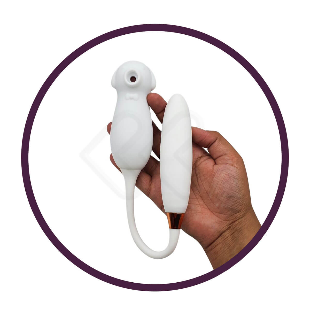 Massageador de Clitóris com 9 Modos de Sucção e Vibrador com 6 Pulsações, Recarregável - Elva Dual Purpose | 11 x 3,2 cm - 5