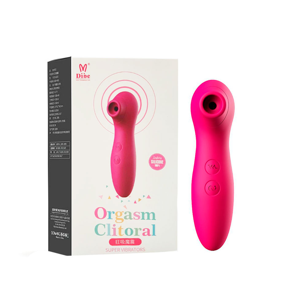 Massageador de Clitóris em Silicone com 7 Modos de Pulsação, Vibração e Recarregável - Dibe Orgasm Clitoral Super Vibratoris - 13 x 3,3 cm | Disponível em 2 Cores - 5