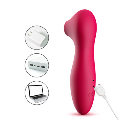 Foto 6 do produto Massageador de Clitóris em Silicone com 7 Modos de Pulsação, Vibração e Recarregável - Dibe Orgasm Clitoral Super Vibratoris - 13 x 3,3 cm | Disponível em 2 Cores