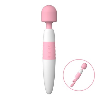 Foto 1 do produto Massageador Corporal Recarregável  2 em 1 com Estimulador Ponto G e 10 Modos de Vibração - Super Love Av Wand
