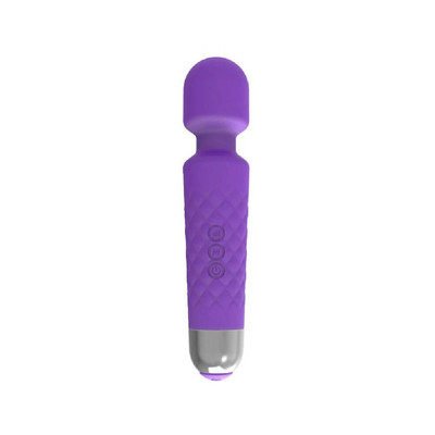 Foto 3 do produto Massageador Erótico Recarregável em Silicone com 20 Modos de Vibração e 8 Intensidades - 19,6 x 4,2 cm | Disponível em 2 Cores