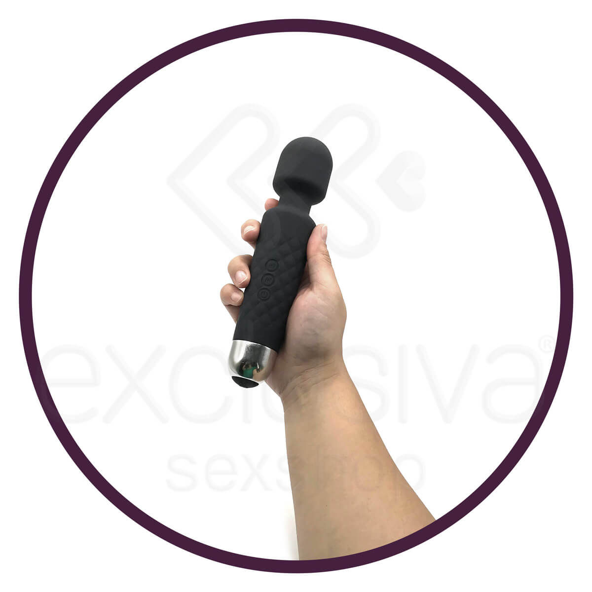 Massageador Erótico Recarregável em Silicone com 20 Modos de Vibração e 8 Intensidades - 19,6 x 4,2 cm | Disponível em 2 Cores - 6