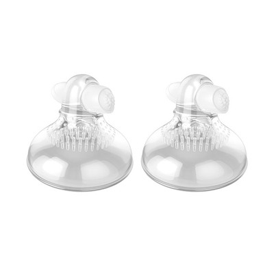Foto 3 do produto Massageador de Mamilos Duplo em Silicone com 2 Cápsulas Vibratórias - Adão & Eva