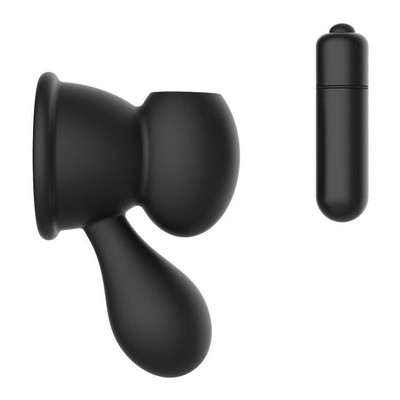Foto 4 do produto Massageador de Mamilos Duplo em Silicone com 2 Cápsulas Vibratórias e Suçcão Manual - Pleasure Dreams
