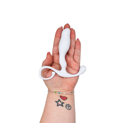 Foto 4 do produto Massageador de Próstata em ABS Durável com Formato Anatómico e Estimulador de Períneo - Adão e Eva | 10,5 x 2,7 cm