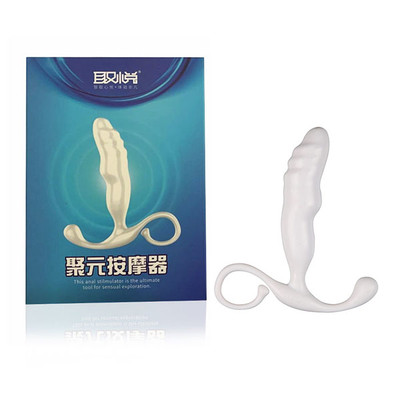 Foto 1 do produto Massageador de Próstata em ABS com Estimulador de Períneo - Adão e Eva | 12,5 x 3 cm