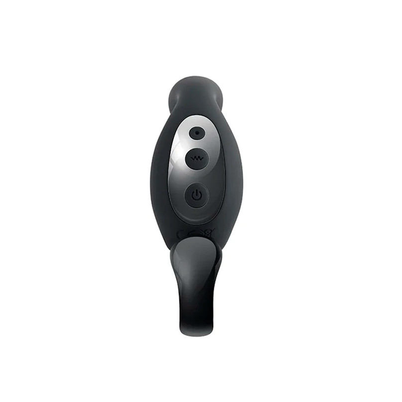 Massageador de Próstata com Estimulador de Períneo em Silicone, 10 Vibrações, Movimentos e Controle Remoto Sem Fio - 10 x 2,6 cm - 3