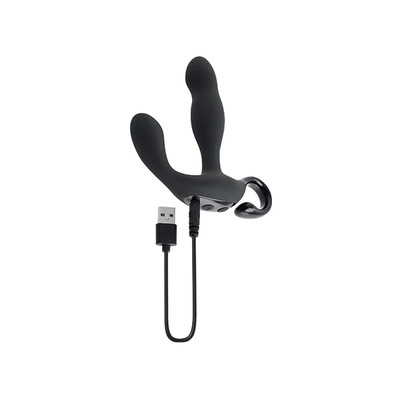 Foto 6 do produto Massageador de Próstata com Estimulador de Períneo em Silicone, 10 Vibrações, Movimentos e Controle Remoto Sem Fio - Evolved Playboy Pleasure Come Hitter