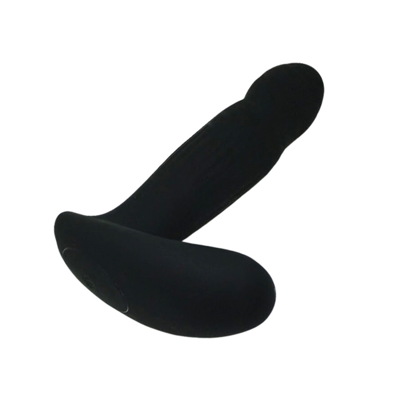 Massageador de Próstata e Estimulador de Períneo em Silicone com 7 Modos de Vibração, Movimentos de Rotação e Controle Remoto - 13,5 x 3,5 cm - 3