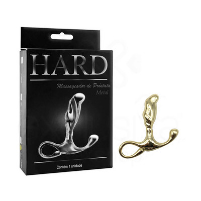 Foto 4 do produto Massageador de Próstata em Metal com Formato Ergonômico e Alça de Segurança - Hard | 6,5 x 1,9 cm | Disponível em 3 Cores