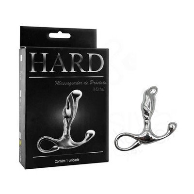 Foto 7 do produto Massageador de Próstata em Metal com Formato Ergonômico e Alça de Segurança - Hard | 6,5 x 1,9 cm | Disponível em 3 Cores