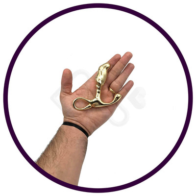 Foto 6 do produto Massageador de Próstata em Metal com Formato Ergonômico e Alça de Segurança - Hard | 6,5 x 1,9 cm | Disponível em 3 Cores