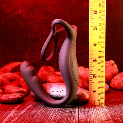Foto 7 do produto Massageador de Próstata e Períneo com Anel Peniano e Escroto em Silicone com 10 Modos de Vibração - Gender X The Wrangler