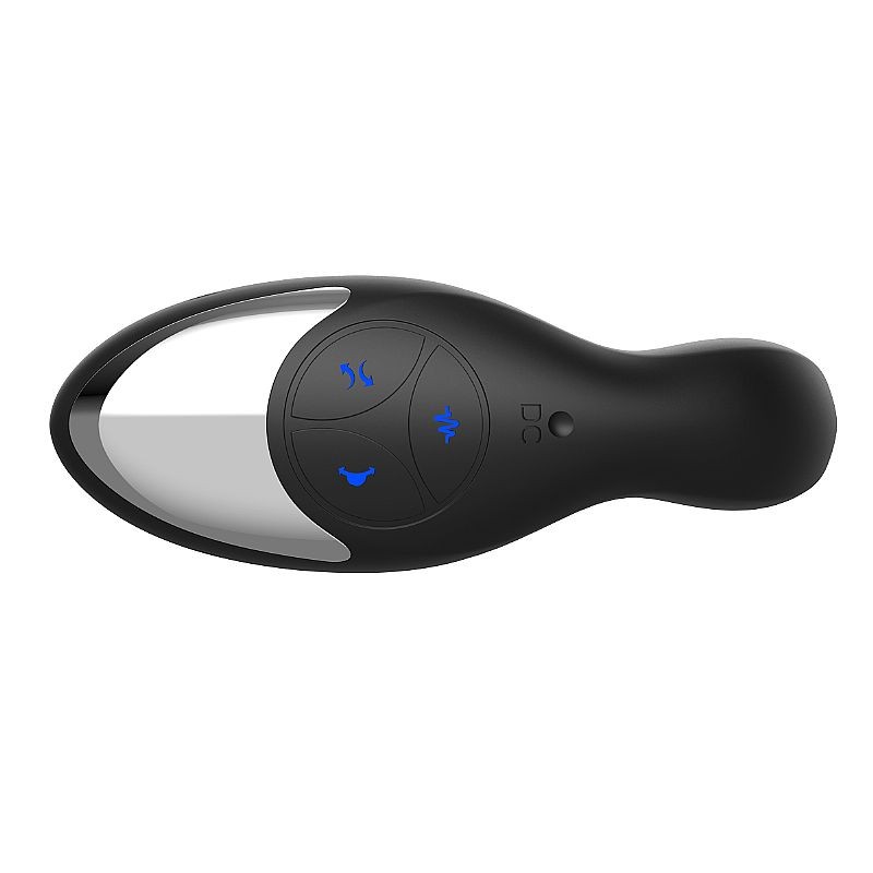 Massageador de Próstata e Períneo com Formato Ergonômico, 7 Modos de Vibração e 5 Função de Rotação - Aphrodisia Anal Swirl | 12 x 3,8 cm - 5