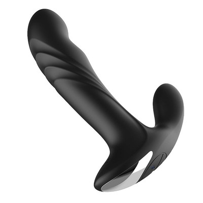 Foto 8 do produto Massageador de Próstata e Períneo com Formato Ergonômico, 7 Modos de Vibração e 5 Função de Rotação - Aphrodisia Anal Swirl | 12 x 3,8 cm