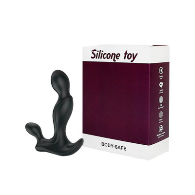 Foto 1 do produto Massageador de Próstata e Períneo Recarregável em Silicone com 7 Modos de Vibração - 9 x 2,6 cm
